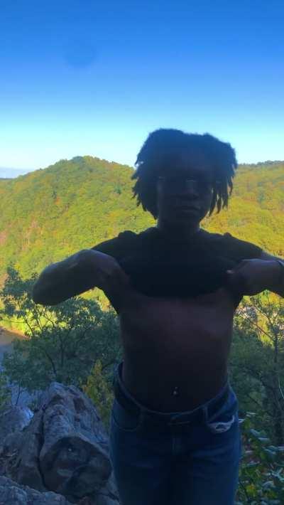 I’m a rare specimen of ebony who loves getting naughty in nature