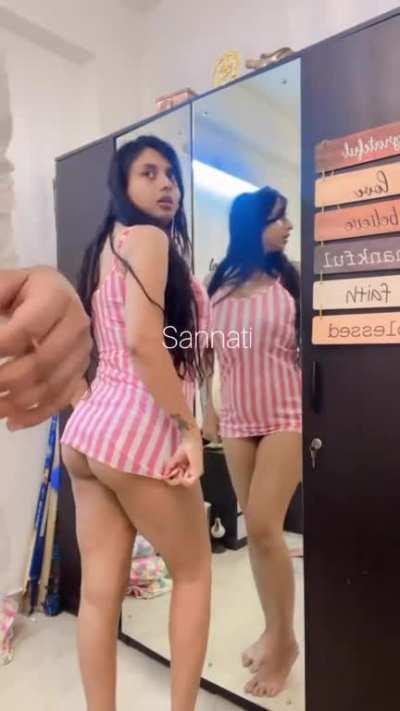 Sannati's ass 🍑 got spanked 🥵🥵😈💋👅👅👙