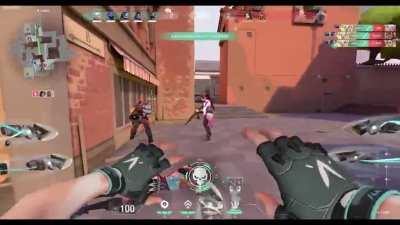 Fastest round? 5 seconds ace with Jett's Bladestorm