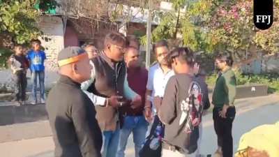 Terrorists assaulting literally kids on Valentine's day ..Very beautiful culture of india 🥰 No FIR