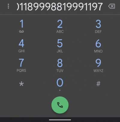 Help I can't get through my phone just thinks this is a joke.