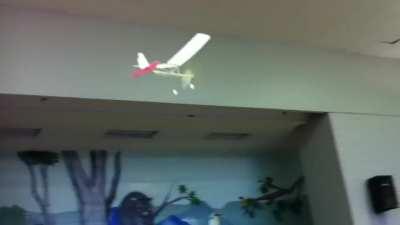 Rubber band powered model aircraft