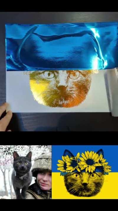 One year too long... My 3 art pieces representing the badassery of the Ukraininan people: President Zelensky, Cat of Ukraine, Dog of Ukraine (Rambo). Slava Ukraini!