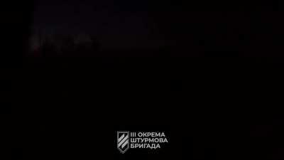 The Ukrainian Army are in action. The 3rd assault battalion (3 OSHBr) stormed Russian Army defenses during a nighttime mission in the Bakhmut direction, successfully securing Russian Army positions.