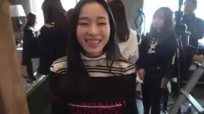 Gahyeon being ridiculously cute