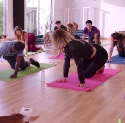 Khloe doingGoat Yoga - FAP edit