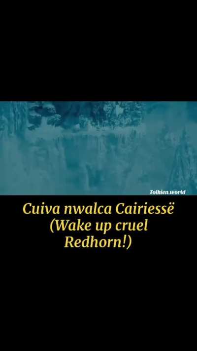 What Saruman and Gandalf were saying during the Caradhras scene.