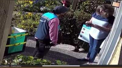 Amazon driver physically assaults 67 year old woman who complained after getting a package late