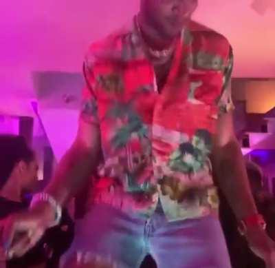 Cudi getting lit to baby keem