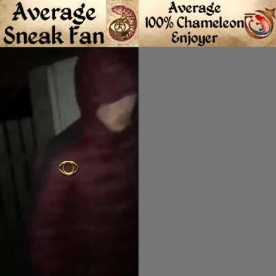 Average Sneak Fan vs Average 100% Chameleon Enjoyer