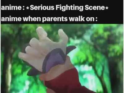 Mom seriously iam watching fight but somehow.