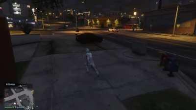 I have no idea what my character found in the garage, but it was terrifying