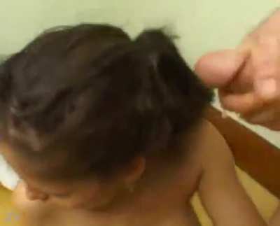 Fighting that gag hard for her check