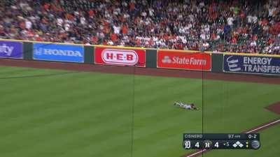 [Highlight] [Highlight] Matt Vierling robs Mauricio Dubón of the go-ahead RBI in early April with Statcast's best-rated catch of the season