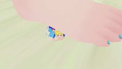 Girl gets squashed with Cartoon SFX