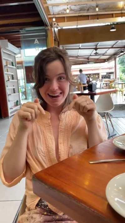 Frisky and Flashing at my Favourite Cafe