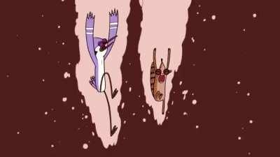 Mordecai and Rigby Down Under