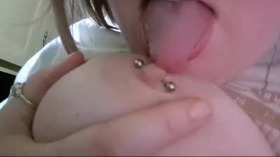 I'd love to lick your cum off my tits. 😈