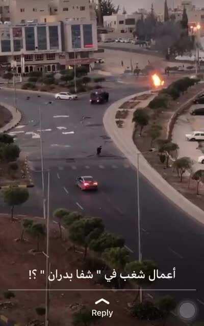 Riots on دوار التطبيقيه shafa badran, it's related to the elections as far as I know