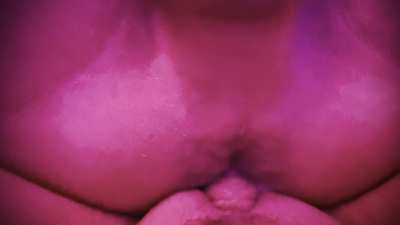 Love playing with my huge clit in his hole ❤️ 