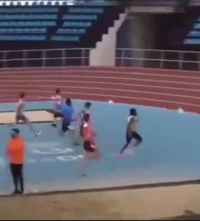 Yeeted himself into a sonic game