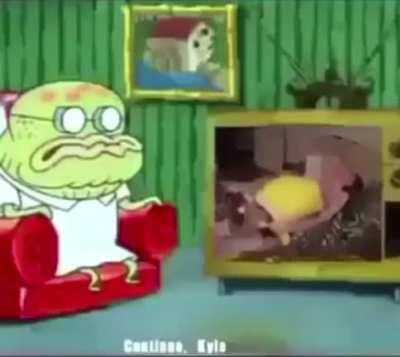 Spongebob was on tv last night