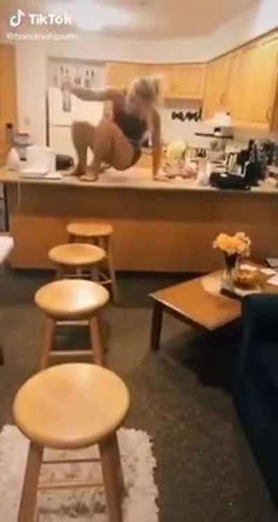 HMC as I walk over these chairs