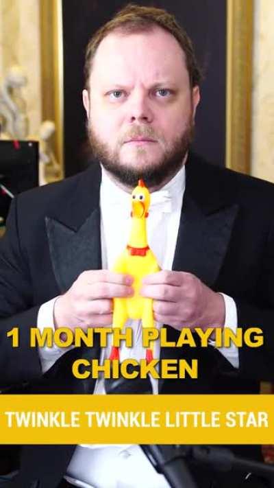 Progression of the playing the chicken