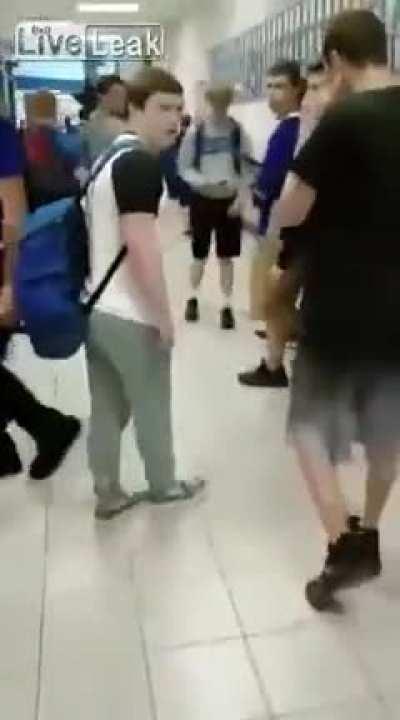 Picking a fight with the wrong dude