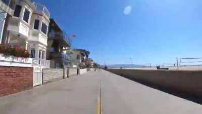 Braude bike path timelapse (Mar Vista to Redondo Beach)