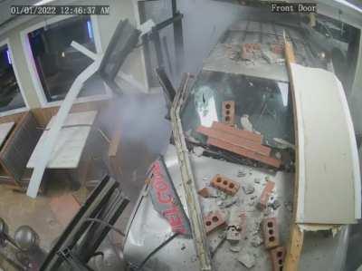 Car made a drive thru