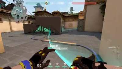 Killjoy Molly Lineup for Retake Ult in Haven A Site