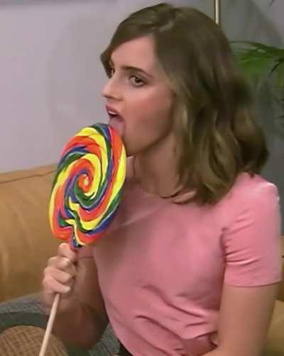 Emma Watson teasing her good boys. How would you like to be rewarded by her?