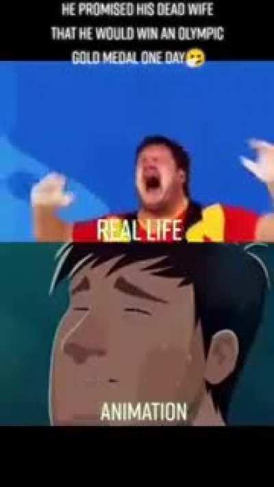 He promised his dead wife that he would win an Olympic Gold medal one day.