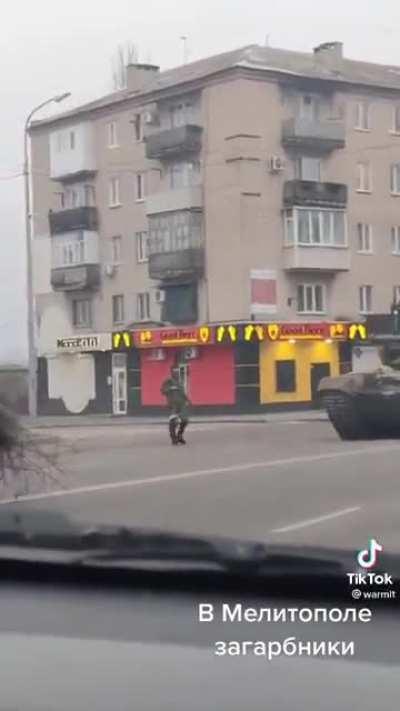 Russian military in Melitopol