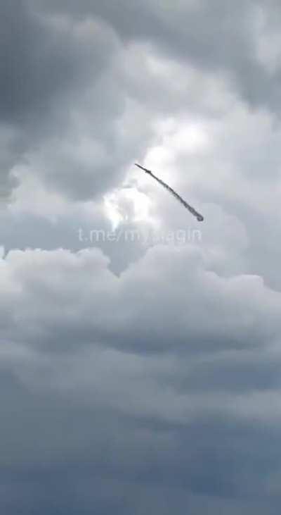 ua pov: Ukrainian MiG-29 firing missile - supposedly American AGM88 anti radiation missile