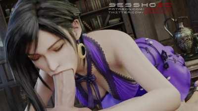 Tifa Lockhart giving a BJ (Sessho3D) [Final Fantasy 7]