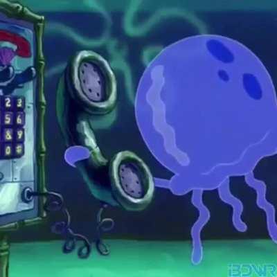 spongebob gets a phone call