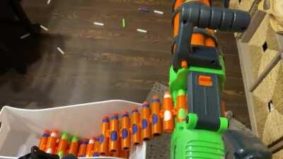 V-Twin shooting 105 rounds, So in love with this blaster! 😍