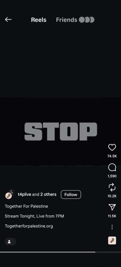 Together for Palestine, tonight's livestream fundraiser at Wembley, video features Ben