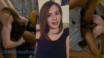 Turn up the voluem!! The interview before hubby watched me get destroyed by this Monster Black Cock!