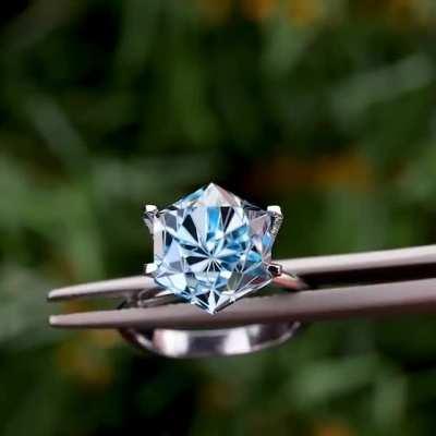 I cut this Brazilian topaz gem myself. Shown in a temporary ring setting.