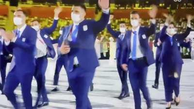 They used victory music for Olympic Opening Ceremony.