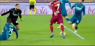 Tomori and Tonali nice defending against Roma