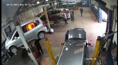 The welding sparked the fire - location unknown, 2021