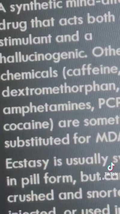 I know tik tok is a no-no on reddit, but I made this one during our anti drug PowerPoint