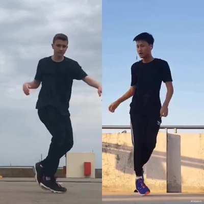 Choreo I made with a friend (I’m on the left, he’s on the right). Hope you enjoy it 😀