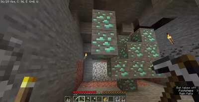 15 DIAMONDS IN ONE VEIN!?! (Seed and coords in comments)