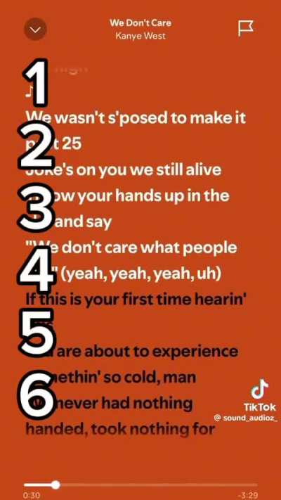 Rank these Kanye songs without knowing whats next 6