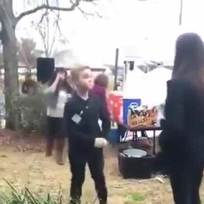 Chad shows off his flyest moves